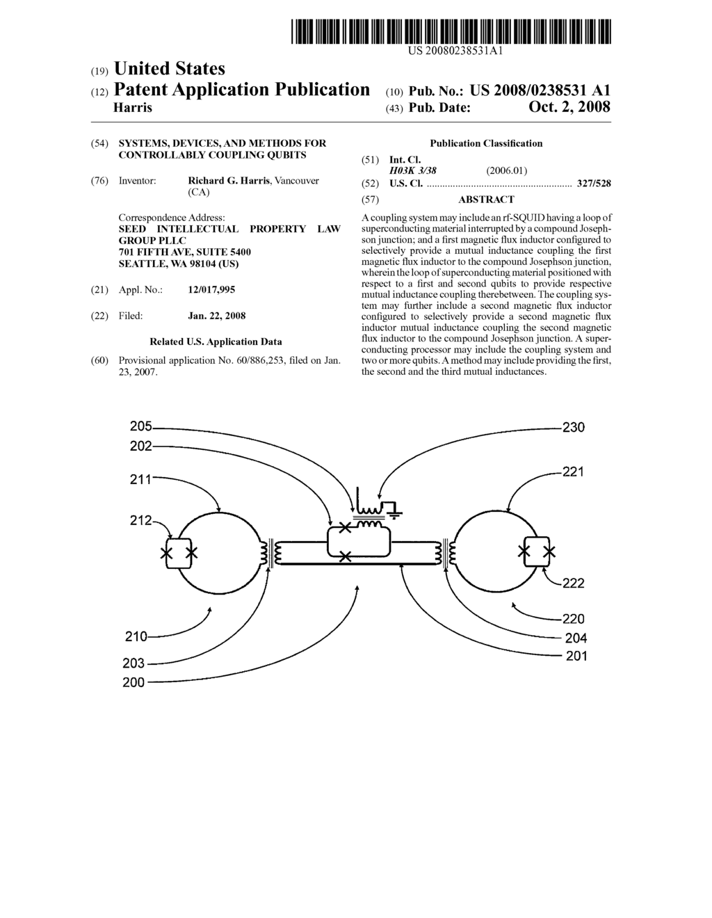 SYSTEMS, DEVICES, AND METHODS FOR CONTROLLABLY COUPLING QUBITS - diagram, schematic, and image 01