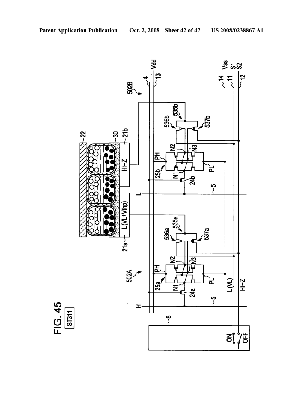 Electrophoretic display device, method of driving electrophoretic device, and electronic apparatus - diagram, schematic, and image 43