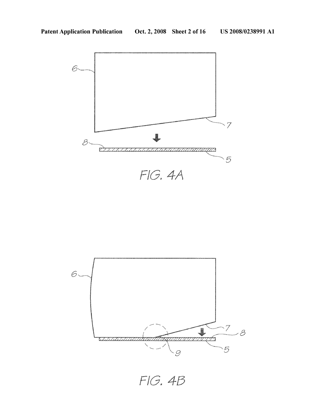 Printhead assembly with a printhead, a wicking element and a pad to facilitate the transferral of ink from the printhead to the wicking element. - diagram, schematic, and image 03