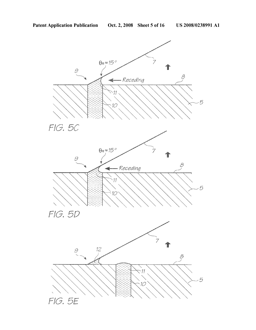 Printhead assembly with a printhead, a wicking element and a pad to facilitate the transferral of ink from the printhead to the wicking element. - diagram, schematic, and image 06