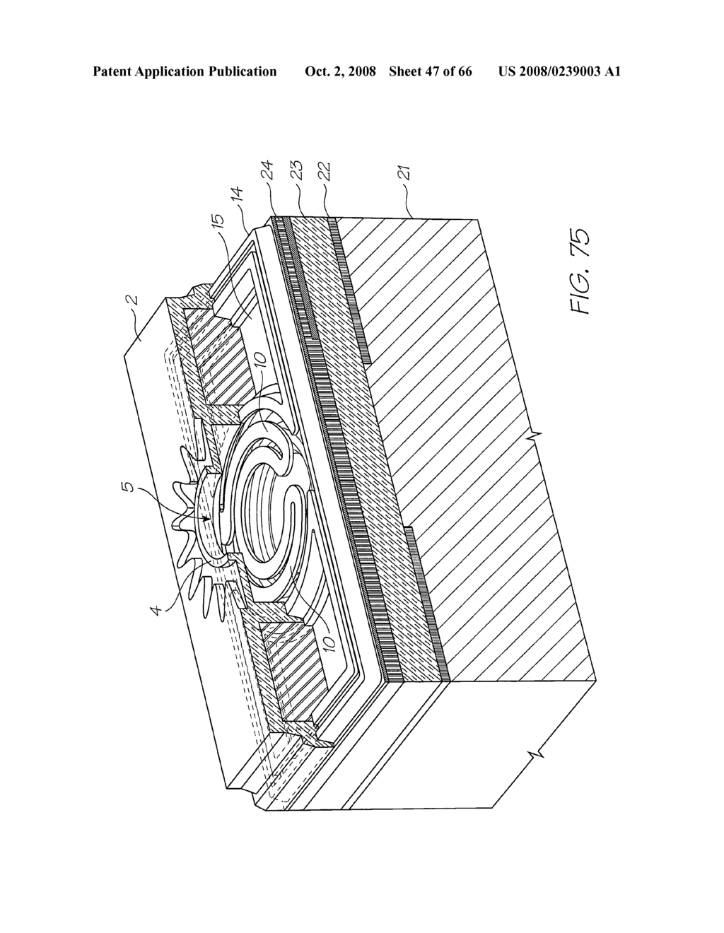 Pagewidth Printhead Assembly Having A Plurality Of Printhead Modules Each With A Stack Of Ink Distribution Layers - diagram, schematic, and image 48