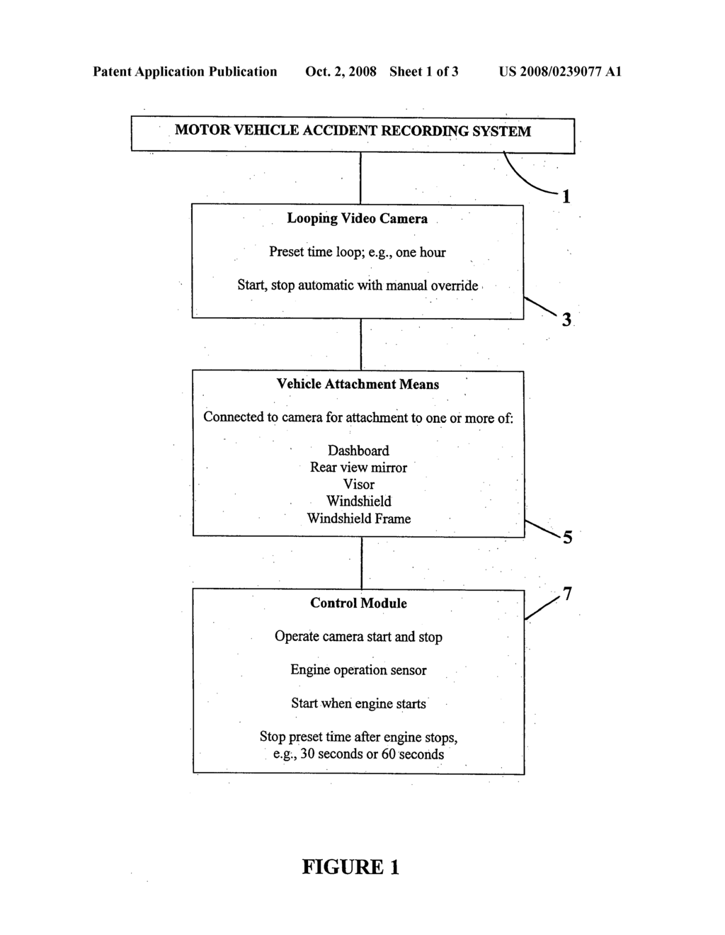 Motor vehicle accident recording system - diagram, schematic, and image 02