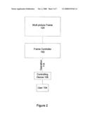 System and method for presenting multiple pictures on a television diagram and image