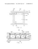 Liquid crystal panel having elements for electrically coupling common electrode and common lines diagram and image