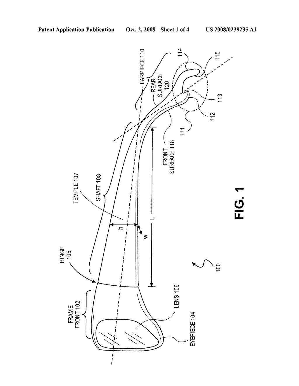 EYEWEAR WITH INTEGRATED BOTTLE CAP OPENER - diagram, schematic, and image 02