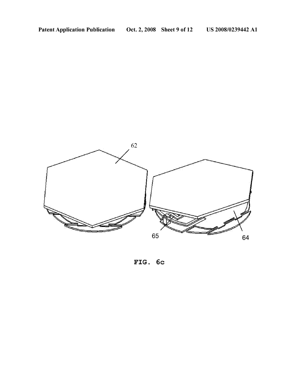 ARRAY OF MICROMIRRORS WITH NON-FIXED UNDERLYING STRUCTURES - diagram, schematic, and image 10