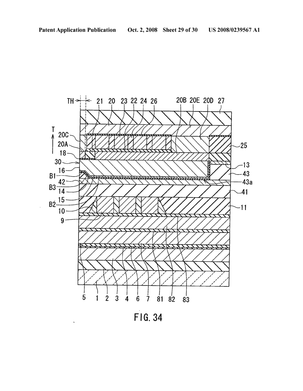 Magnetic head for perpendicular magnetic recording and method of manufacturing same - diagram, schematic, and image 30