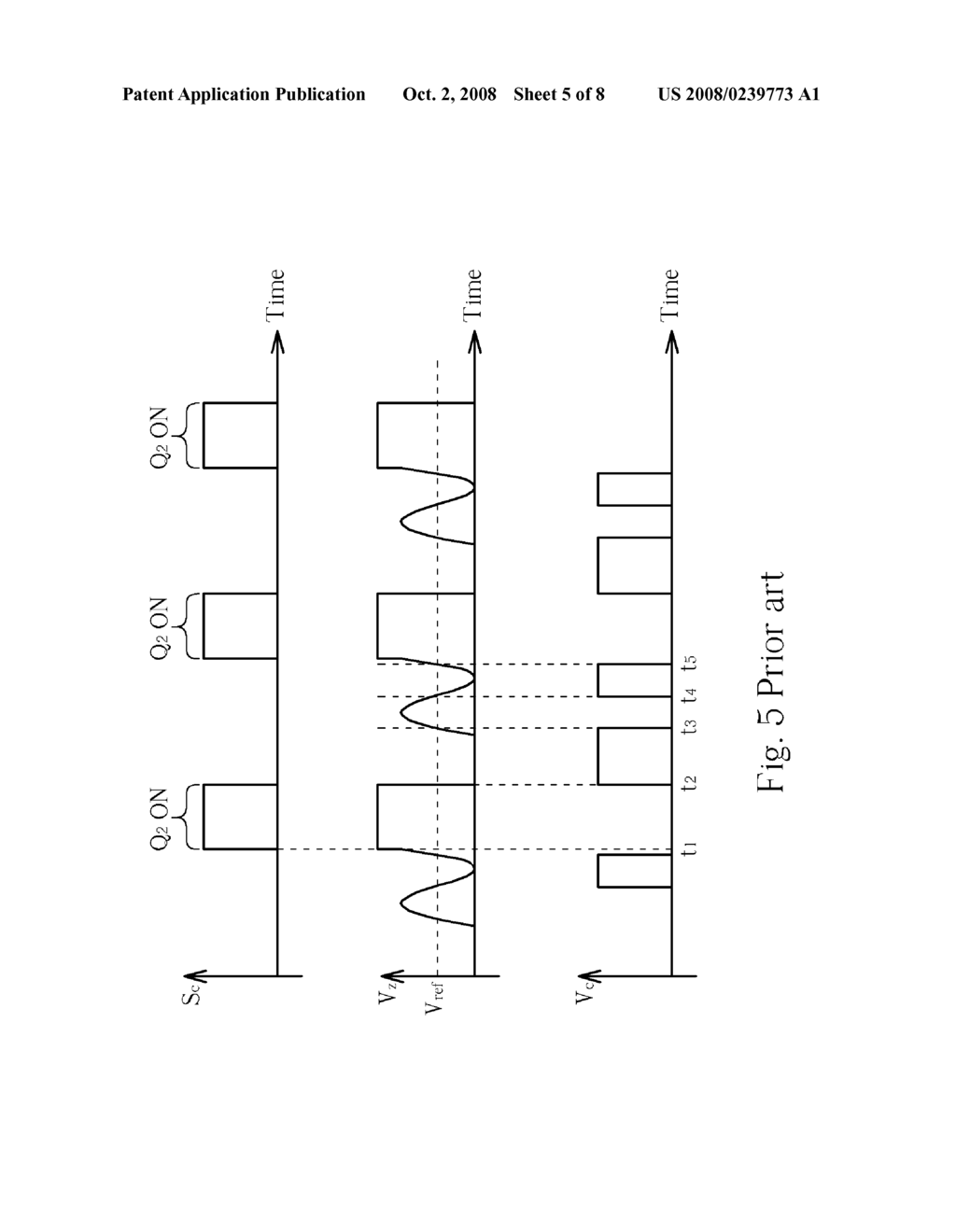 VOLTAGE CONVERTER CAPABLE OF CORRECTLY ENABLING SECONDARY CONVERTING MODULE COUPLED TO OUTPUT PORT OF VOLTAGE CONVERTER BY UTILIZING SLOPE INDICATION SIGNAL HAVING DIFFERENT PULSE AMPLITUDES REPRESENTATIVE OF DIFFERENT SLOPE VALUES - diagram, schematic, and image 06