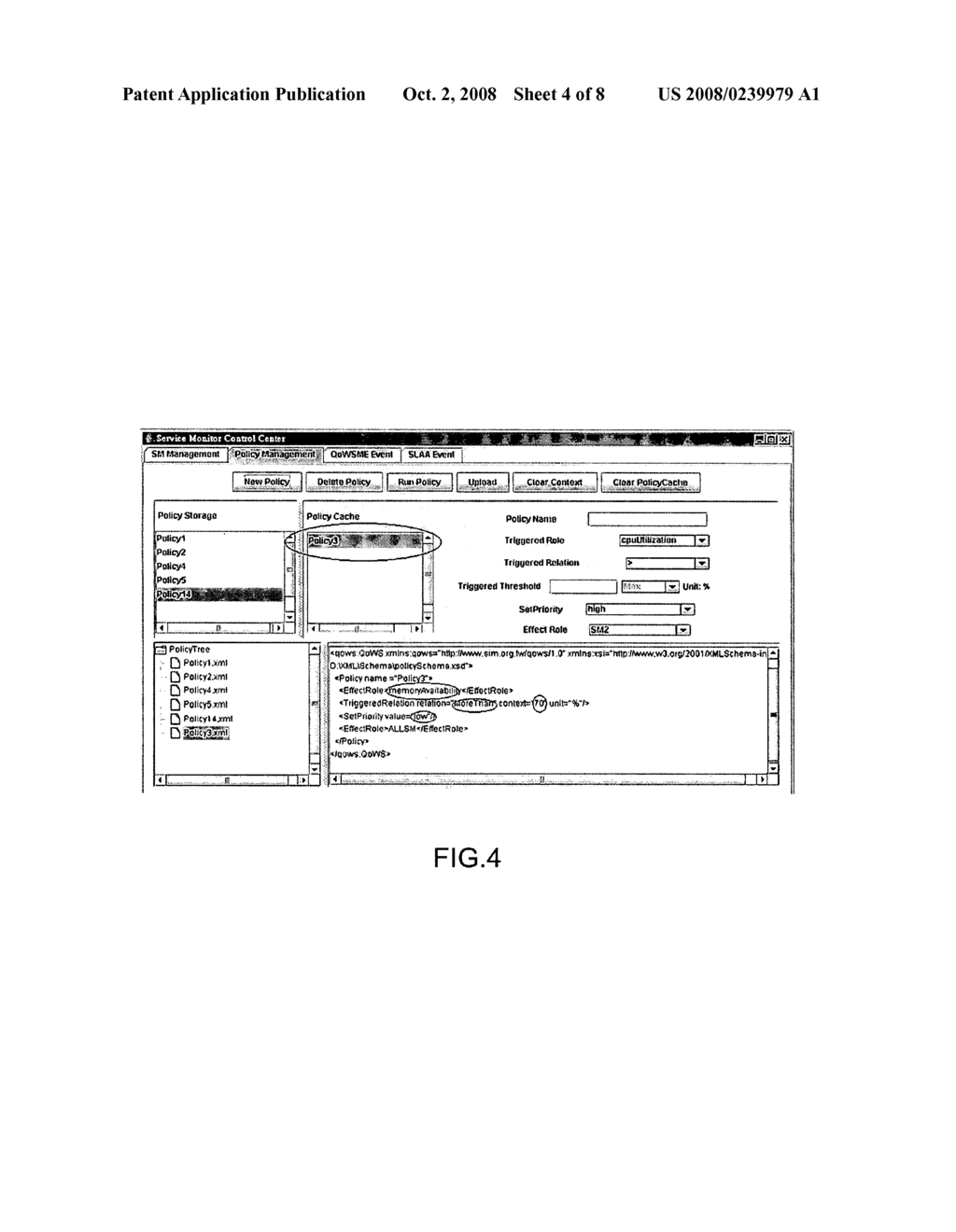 Web service monitoring system using policy - diagram, schematic, and image 05