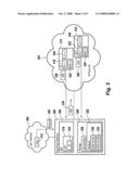 Signaling status information of an application service diagram and image