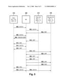 Signaling status information of an application service diagram and image