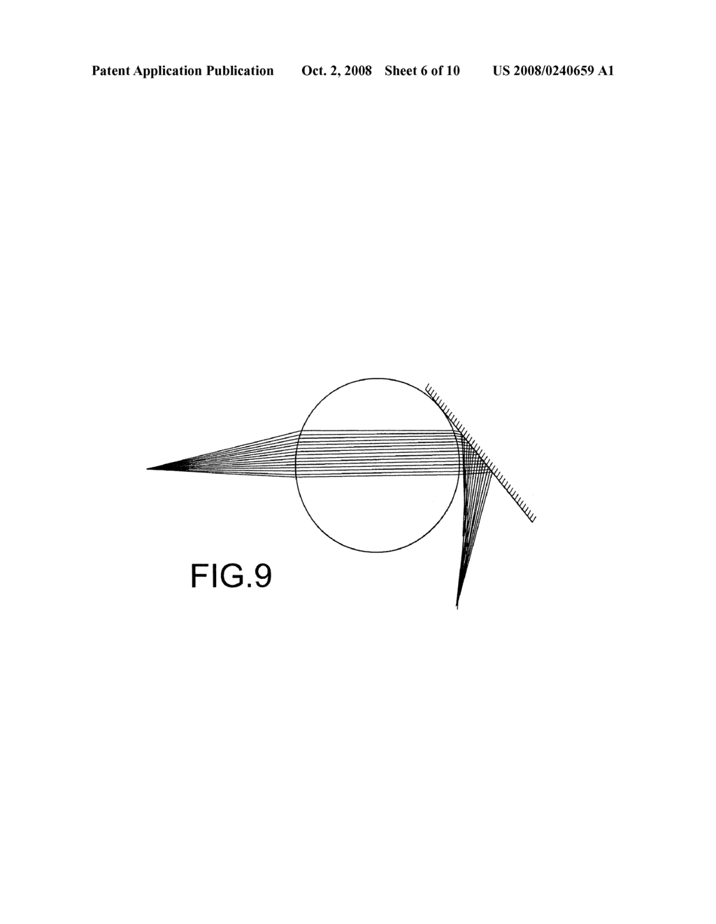 COUPLING DEVICE BETWEEN AN OPTICAL FIBRE AND AN OPTICAL GUIDE INTEGRATED ONTO A SUBSTRATE - diagram, schematic, and image 07