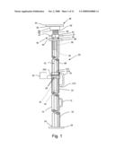 Mine support having a linearly moveable and/or pivoting end plate diagram and image