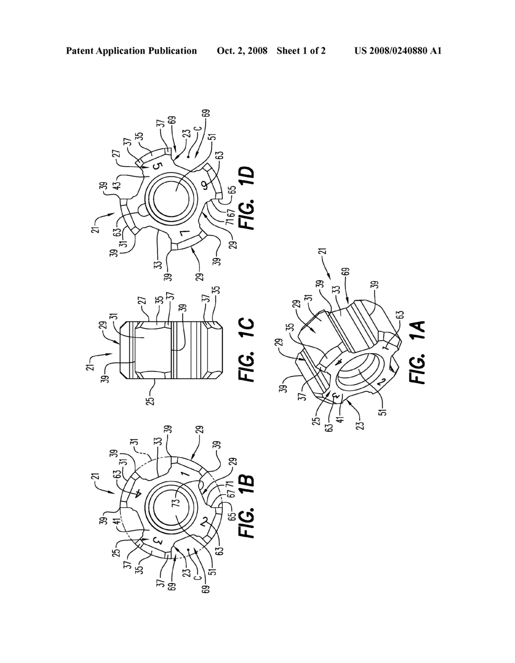 CUTTING INSERT, CUTTING TOOL, AND METHOD OF MACHINING - diagram, schematic, and image 02