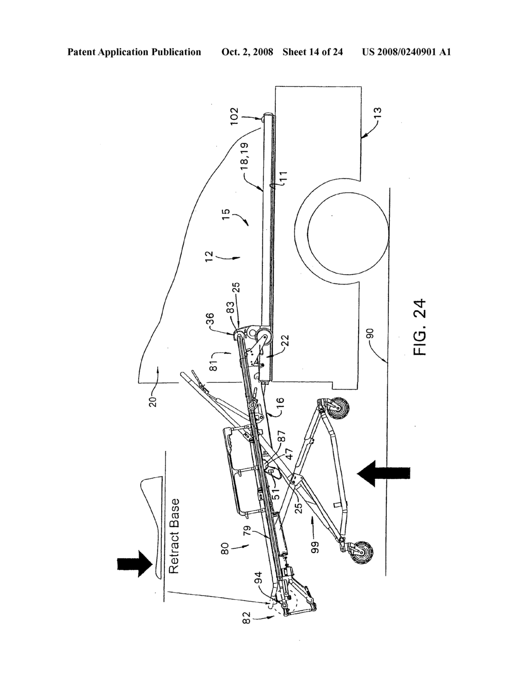 Method of loading an ambulance cot into an ambulance - diagram, schematic, and image 15