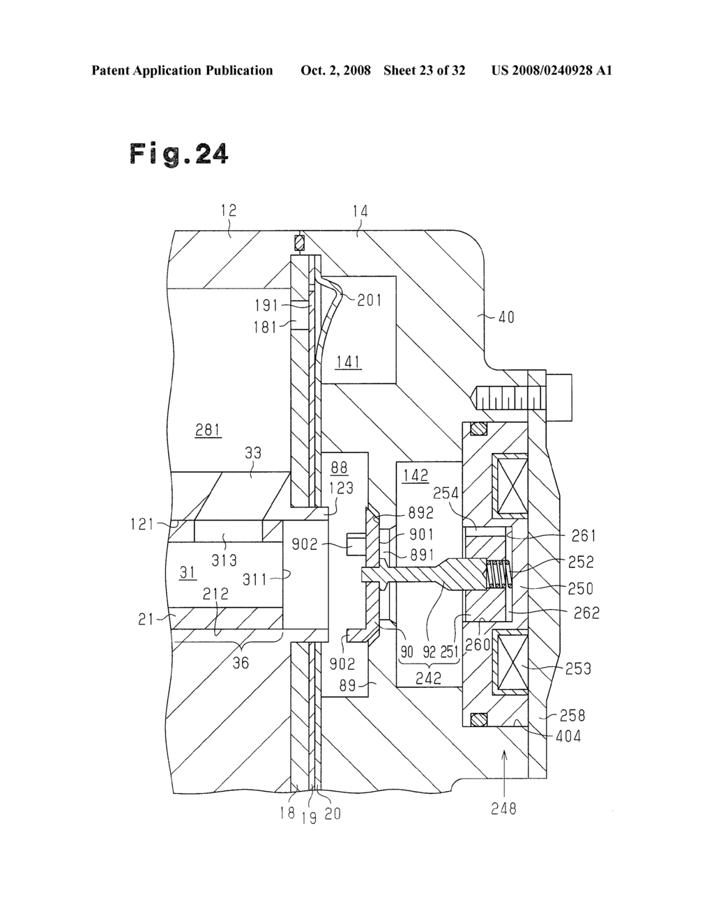 REFRIGERANT SUCTION STRUCTURE IN FIXED DISPLACEMENT TYPE PISTON COMPRESSOR, AND OPERATION CONTROL METHOD IN FIXED DISPLACEMENT TYPE PISTON COMPRESSOR - diagram, schematic, and image 24