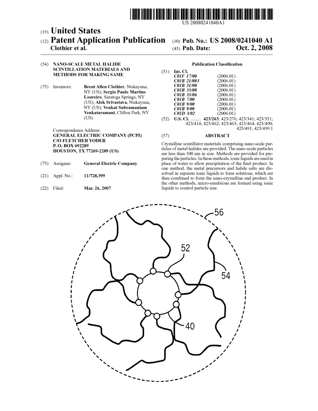 Nano-scale metal halide scintillation materials and methods for making same - diagram, schematic, and image 01