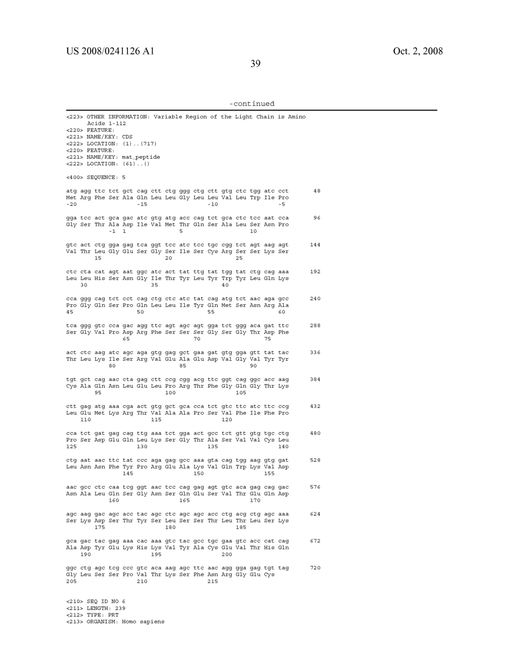 Nucleic acids encoding Human Engineered heavy and light chain variable region sequences to Ep-CAM - diagram, schematic, and image 61