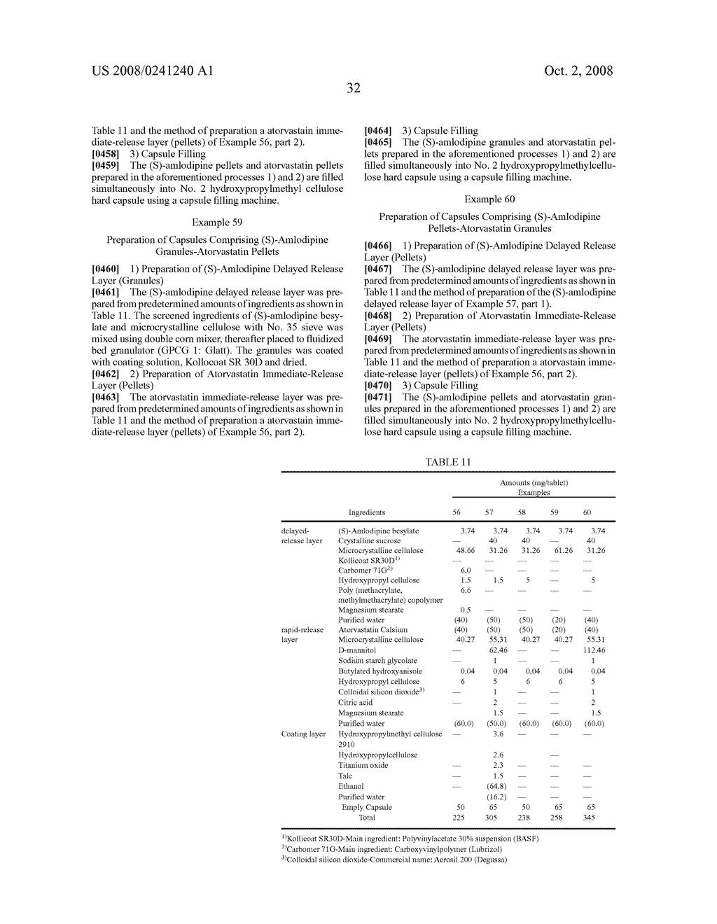 COMBINED PHARMACEUTICAL FORMULATION WITH CONTROLLED-RELEASE COMPRISING DIHYDROPYRIDINE CALCIUM CHANNEL BLOCKERS AND HMG-COA REDUCTASE INHIBITORS - diagram, schematic, and image 41