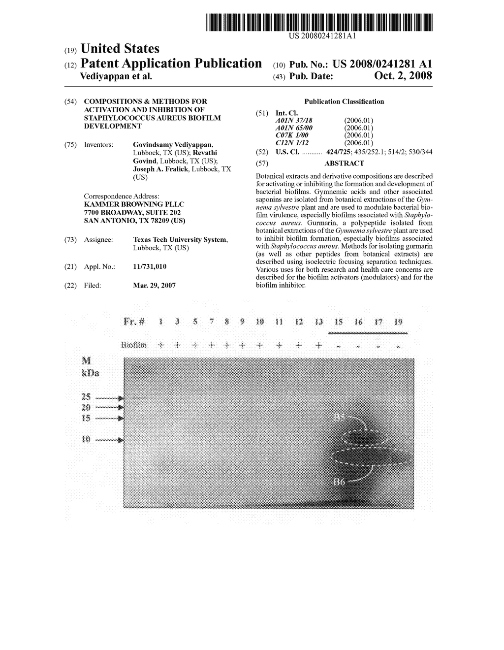 Compositions & methods for activation and inhibition of Staphylococcus aureus biofilm development - diagram, schematic, and image 01