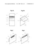 FOLDER OR FOLDABLE SHEET FOR FASTENING ON A PRINTED PRODUCT OR ON ANOTHER FLAT OBJECT diagram and image