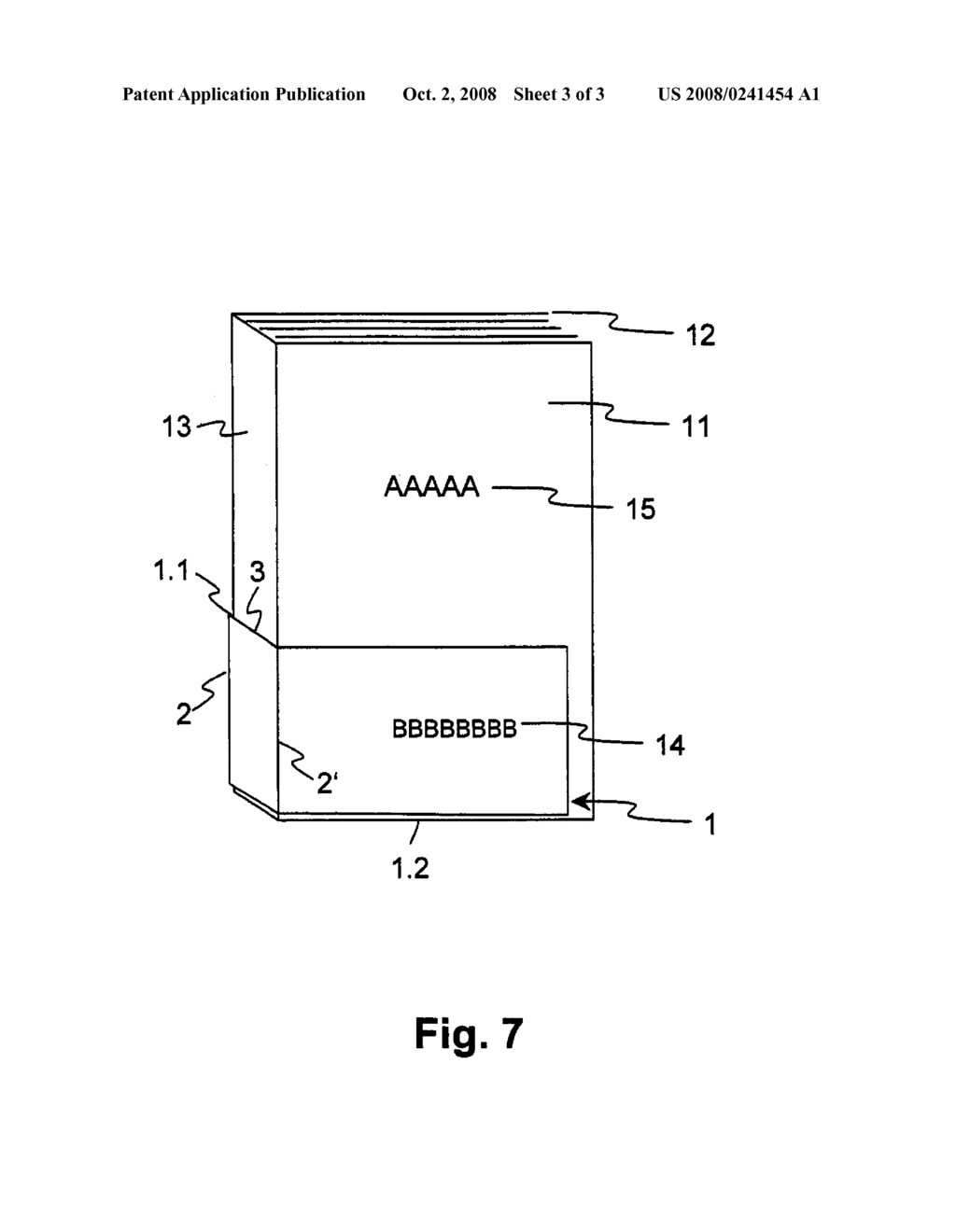 FOLDER OR FOLDABLE SHEET FOR FASTENING ON A PRINTED PRODUCT OR ON ANOTHER FLAT OBJECT - diagram, schematic, and image 04