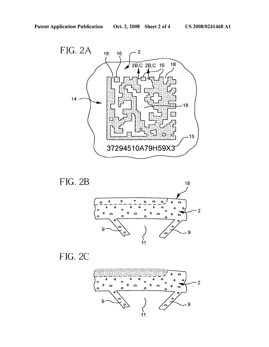 Method of providing marking on a ceramic structure with a chemically reactive ink - diagram, schematic, and image 03