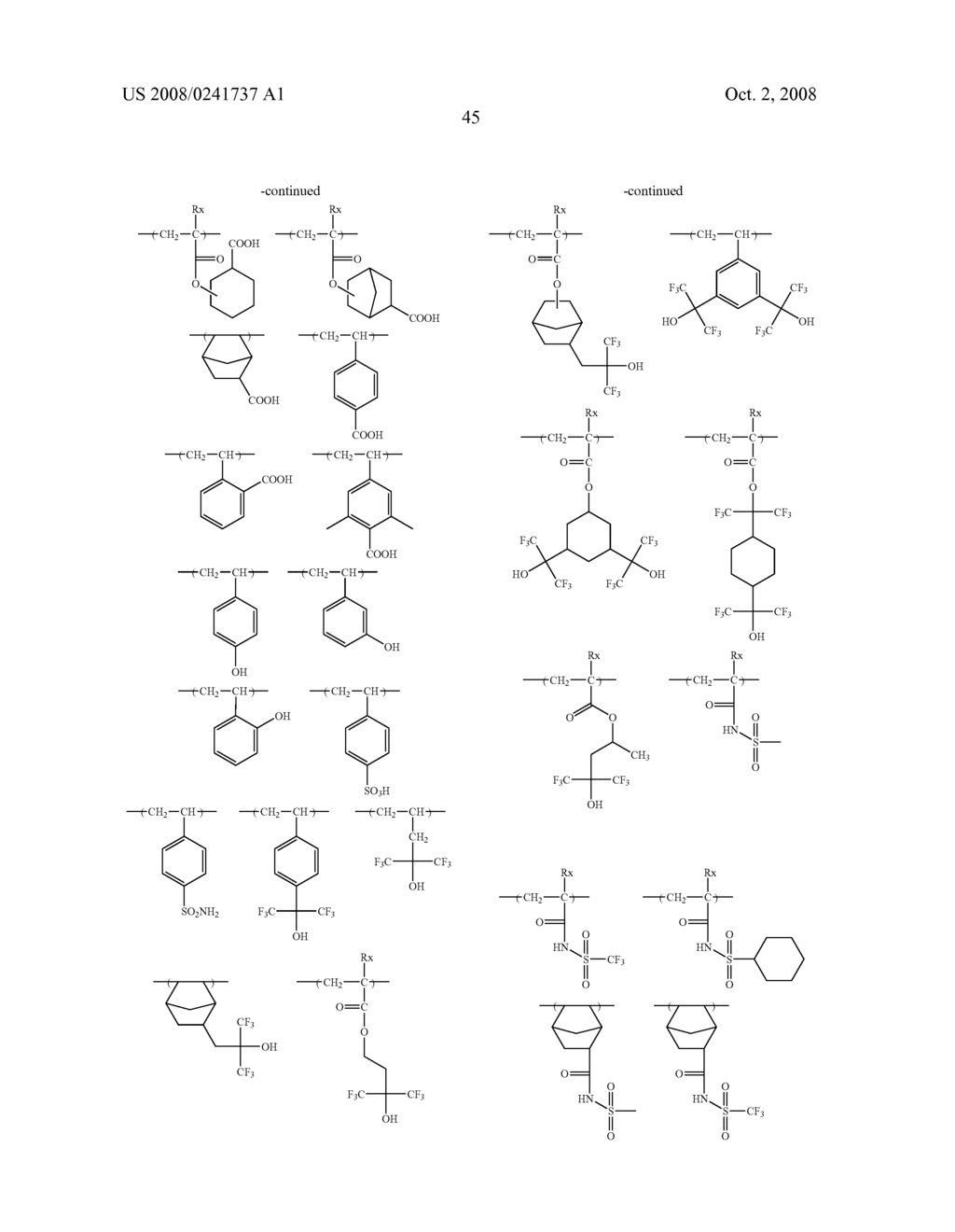 RESIST COMPOSITION AND PATTERN-FORMING METHOD USING SAME - diagram, schematic, and image 47