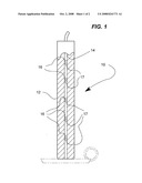 Self-extinguishing relightable wick for use on candles and the like diagram and image