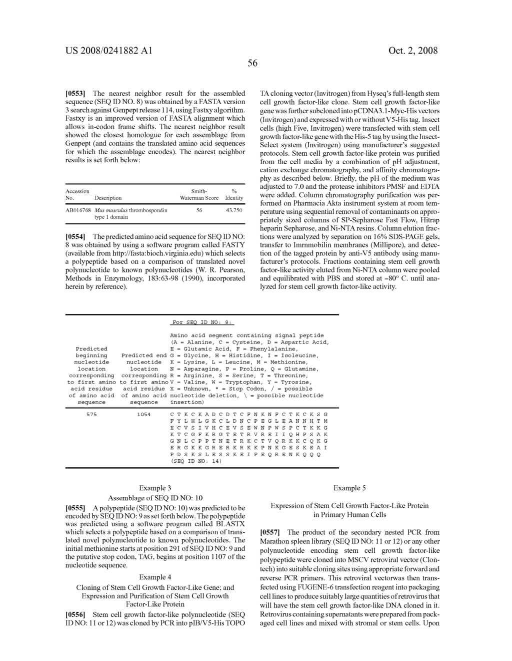 Methods and materials relating to novel stem cell growth factor-like polypeptides and polynucleotides - diagram, schematic, and image 63