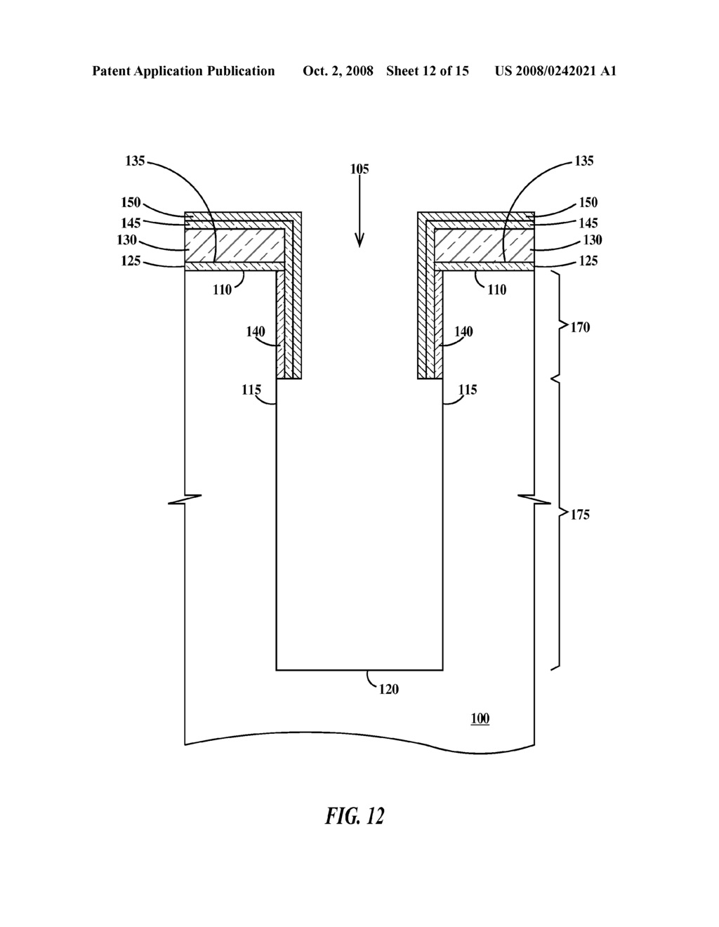 METHOD OF FABRICATING A BOTTLE TRENCH AND A BOTTLE TRENCH CAPACITOR - diagram, schematic, and image 13