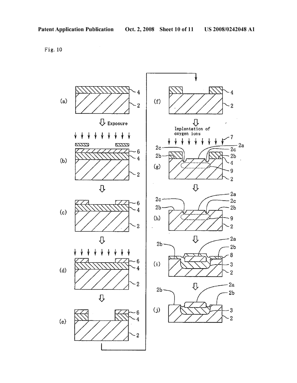 METHOD FOR MANUFACTURING SOI SUBSTRATE - diagram, schematic, and image 11