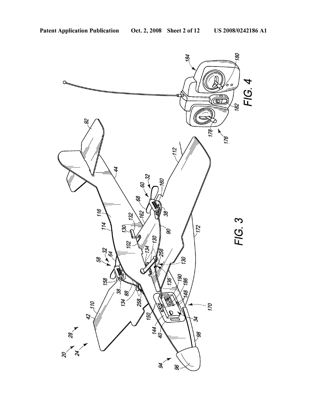 TOY AIRCRAFT WITH MODULAR POWER SYSTEMS AND WHEELS - diagram, schematic, and image 03