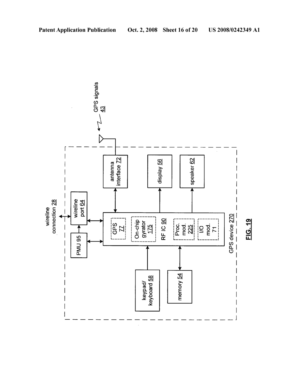 Wireless communication device having GPS receiver and an on-chip gyrator - diagram, schematic, and image 17