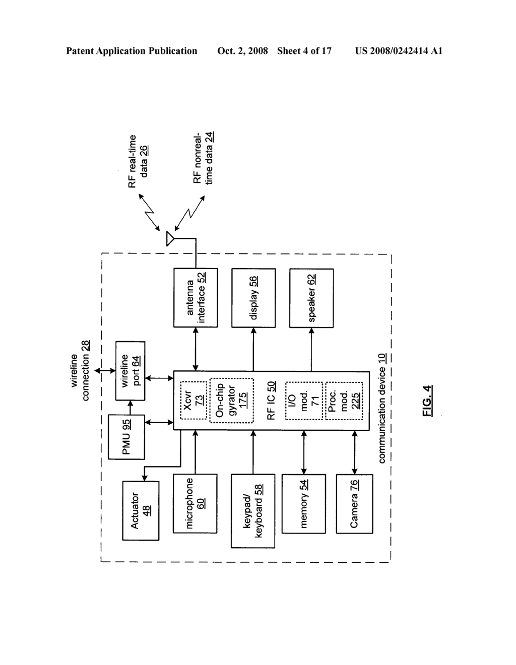 Game devices with integrated gyrators and methods for use therewith - diagram, schematic, and image 05