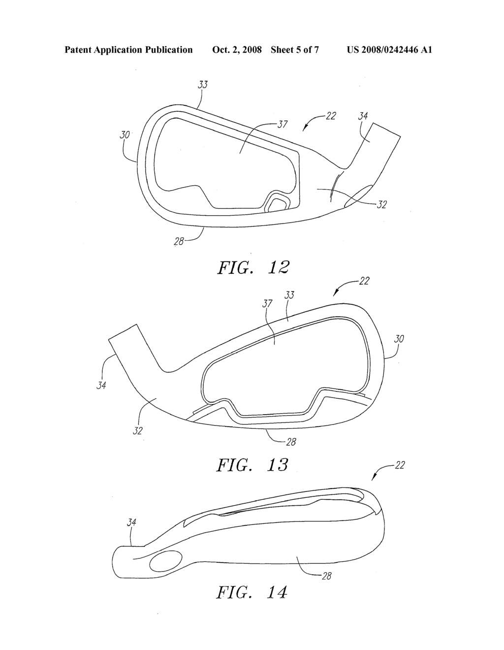 IRON GOLF CLUB WITH NANYCRYSTALLINE FACE INSERT - diagram, schematic, and image 06