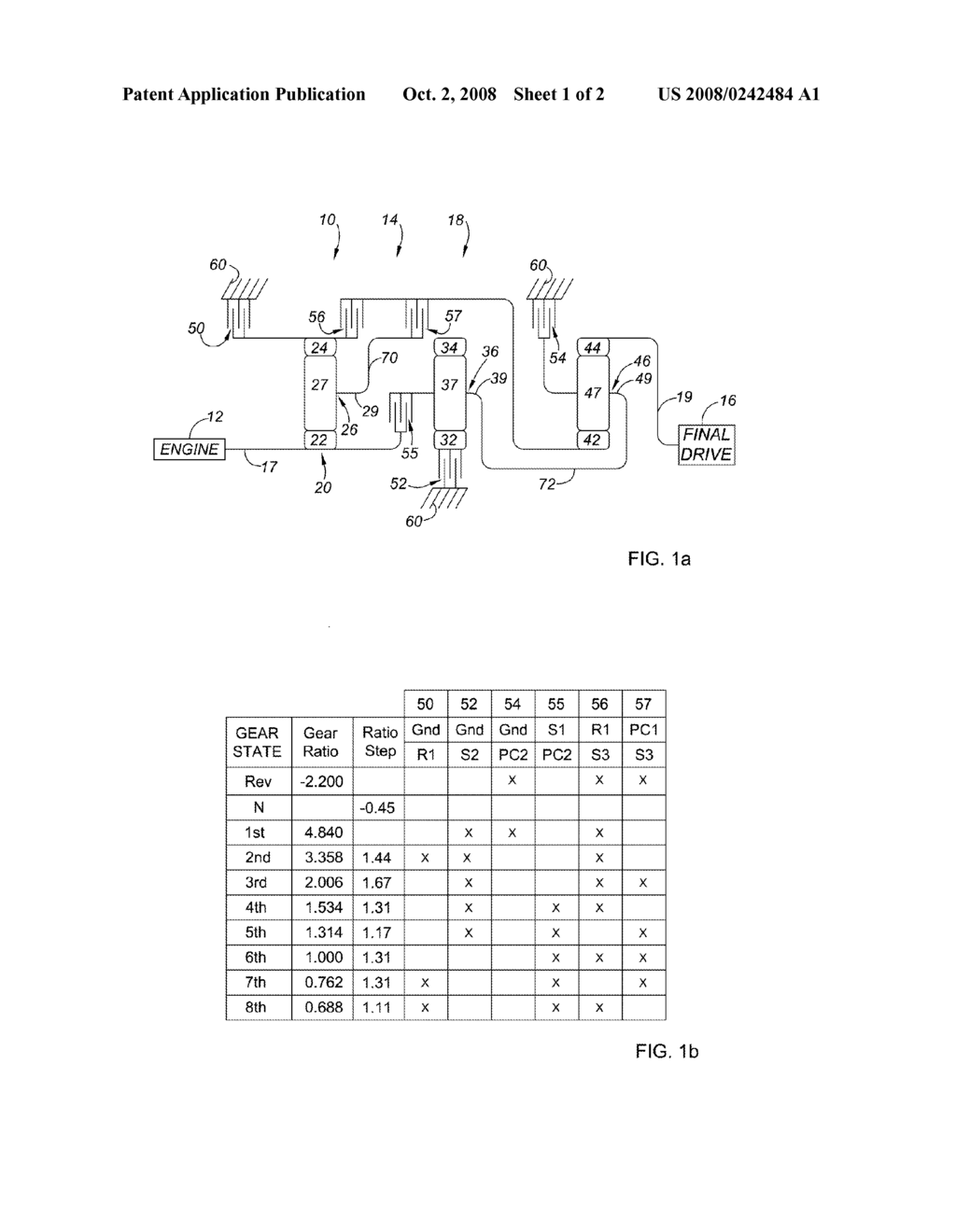 8-Speed Transmission With Two Fixed Interconnections - diagram, schematic, and image 02