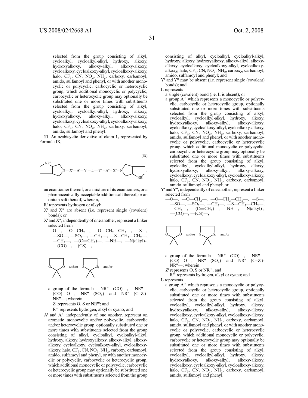 Dimeric Azacyclic Compounds and Their Use - diagram, schematic, and image 32