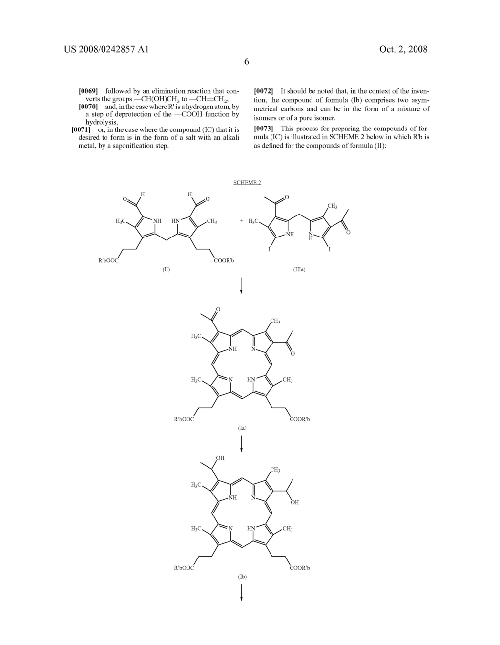 Process For Preparing Porphyrin Derivatives, Such As Protoporphyrin (IX) And Synthesis Intermediates - diagram, schematic, and image 07