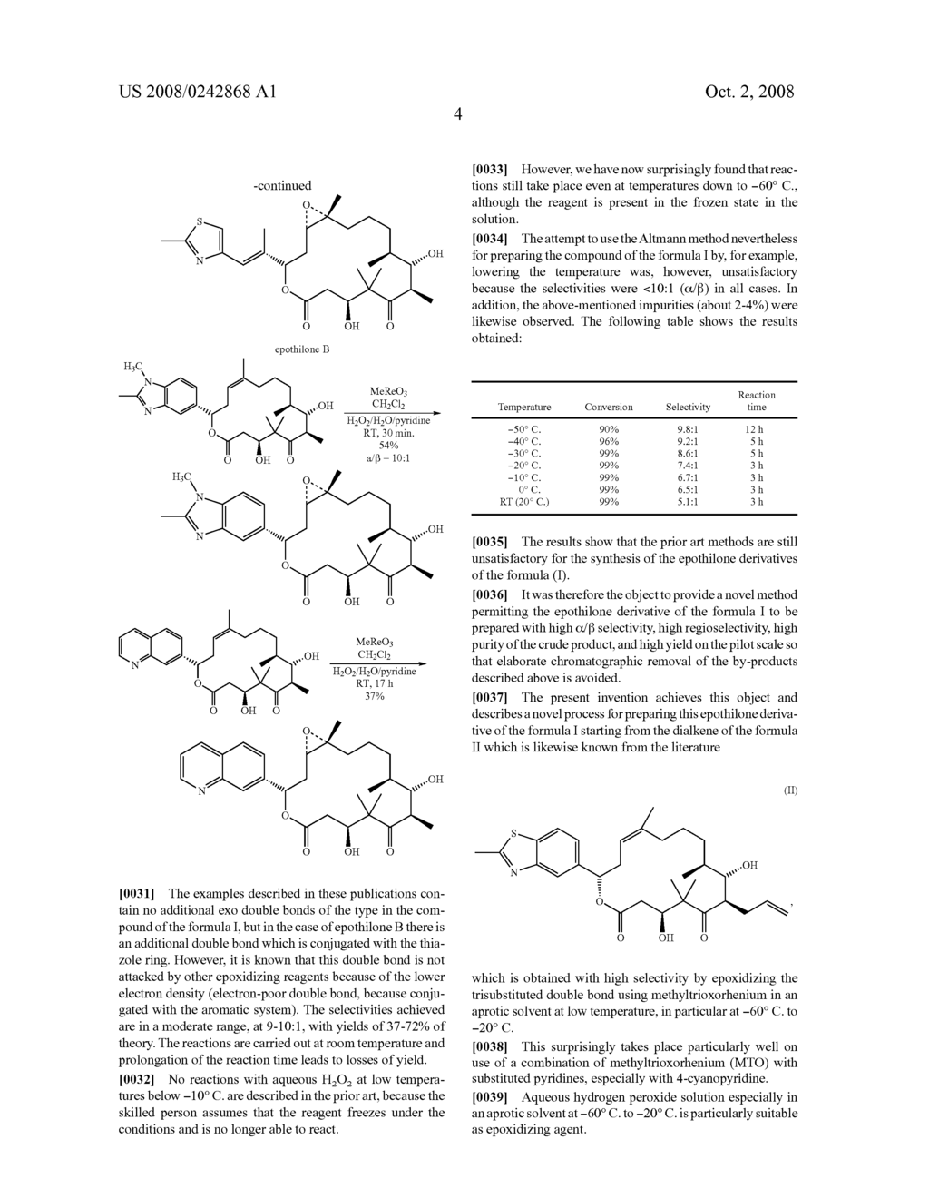 PROCESS FOR PREPARING EPOTHILONE DERIVATIVES BY SELECTIVE CATALYTIC EPOXIDATION - diagram, schematic, and image 05