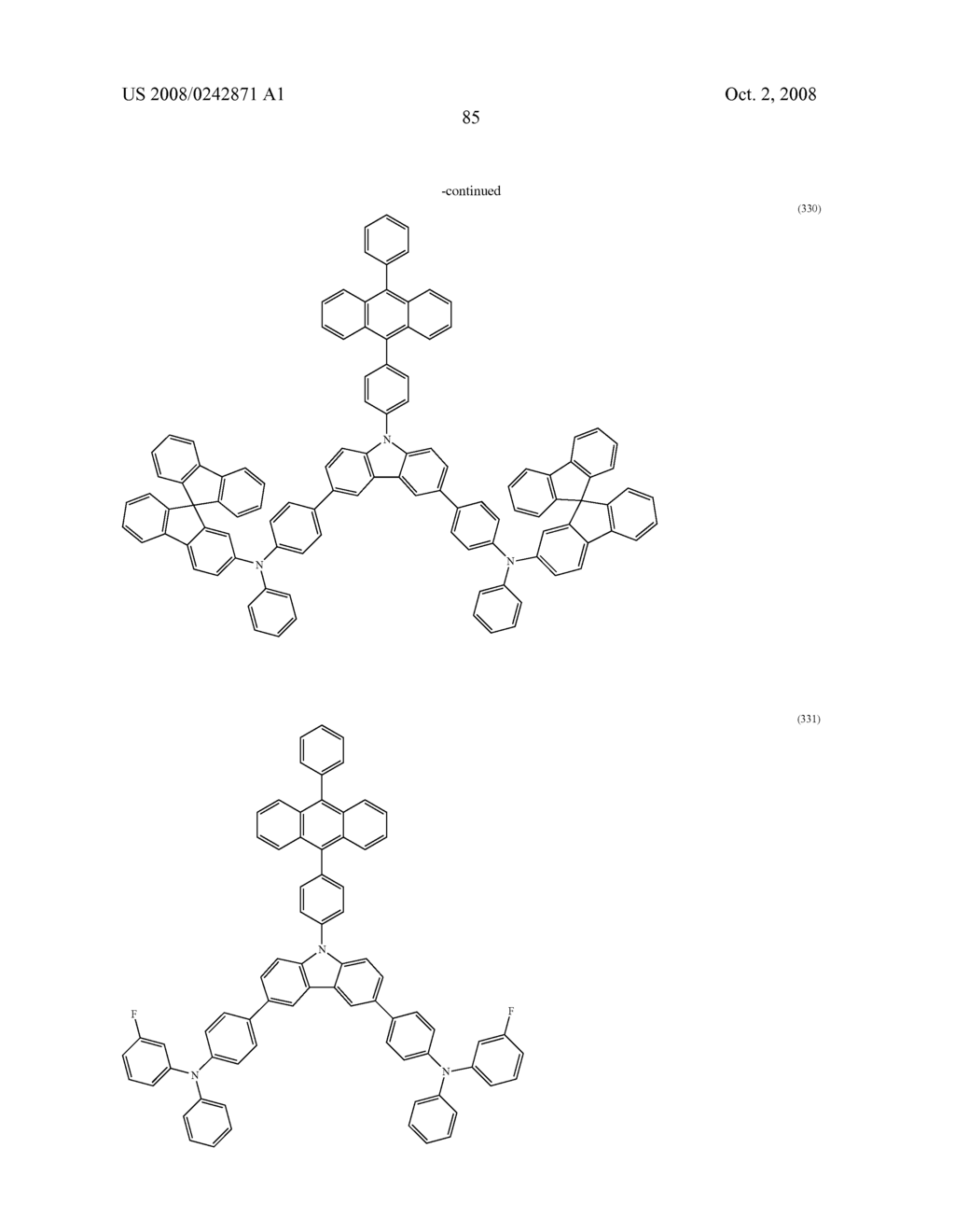 Organic compound, anthracene derivative, and light-emitting element, light-emitting device, and electronic device using anthracene derivative - diagram, schematic, and image 157