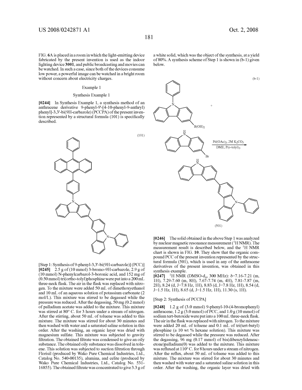 Organic compound, anthracene derivative, and light-emitting element, light-emitting device, and electronic device using anthracene derivative - diagram, schematic, and image 253