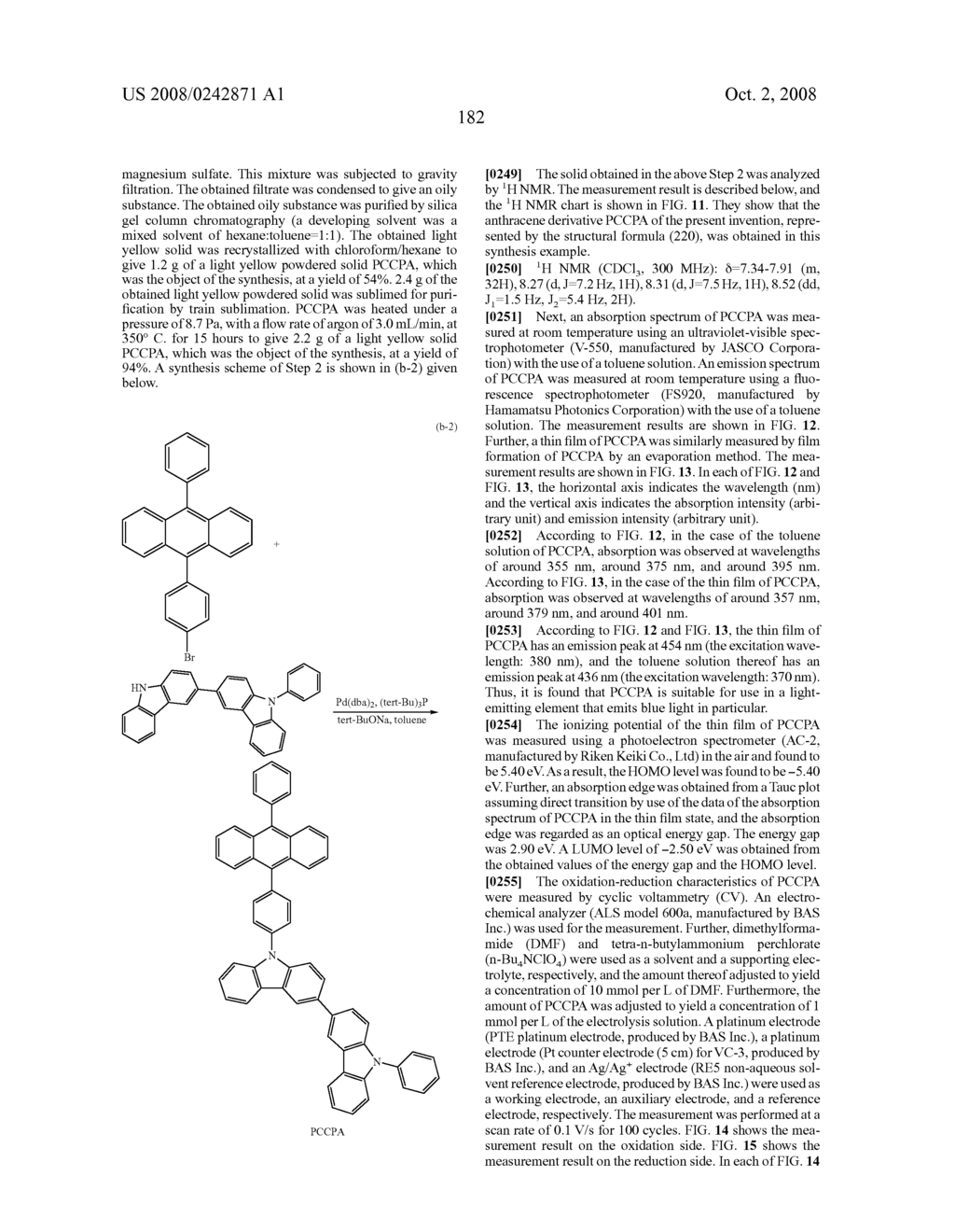 Organic compound, anthracene derivative, and light-emitting element, light-emitting device, and electronic device using anthracene derivative - diagram, schematic, and image 254