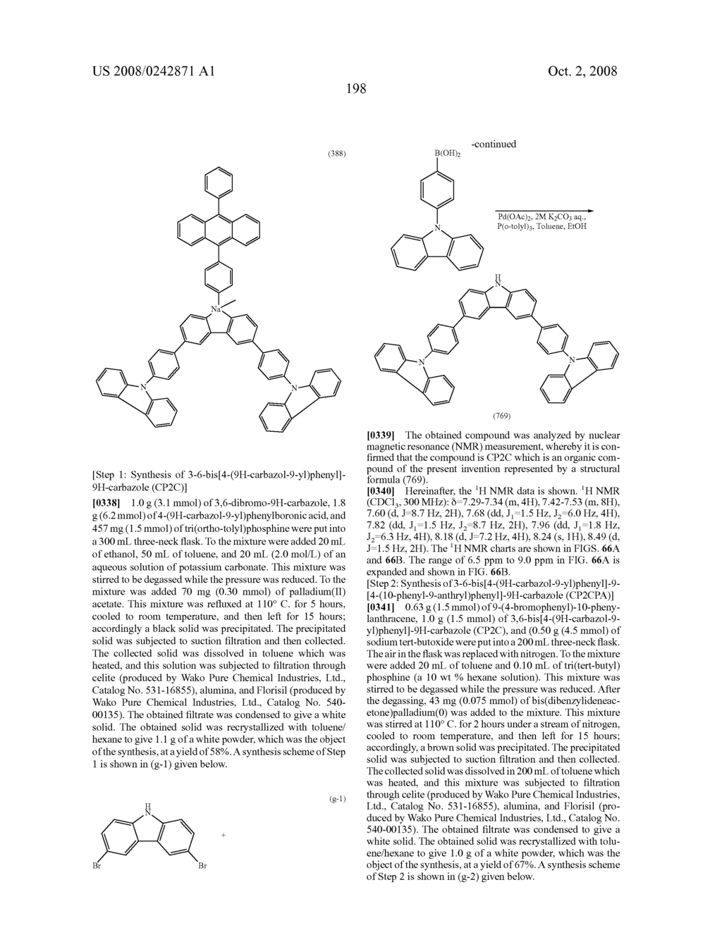 Organic compound, anthracene derivative, and light-emitting element, light-emitting device, and electronic device using anthracene derivative - diagram, schematic, and image 270