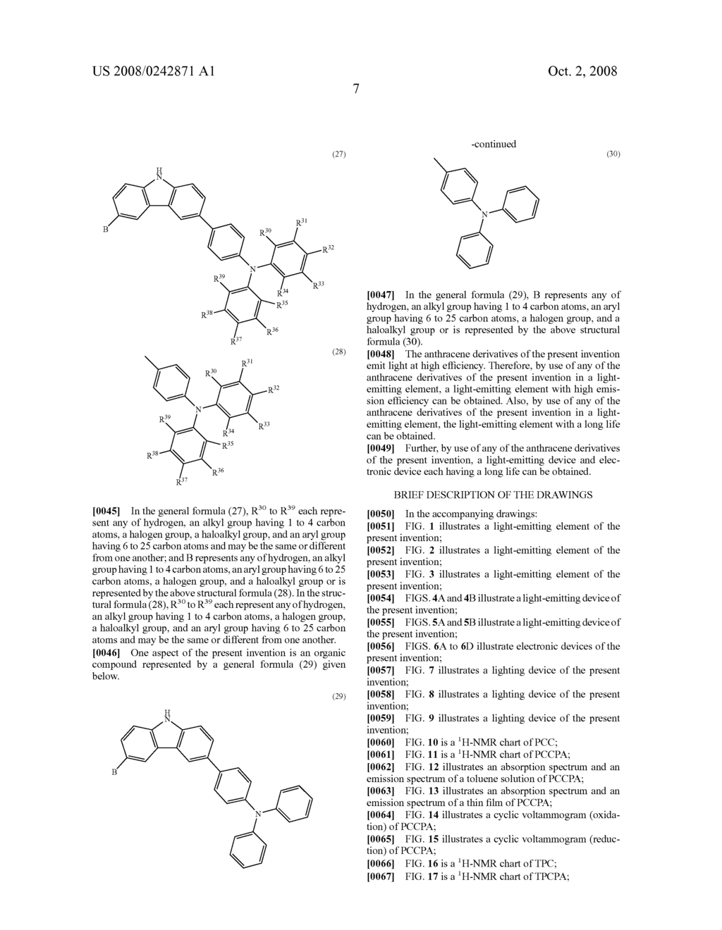 Organic compound, anthracene derivative, and light-emitting element, light-emitting device, and electronic device using anthracene derivative - diagram, schematic, and image 79