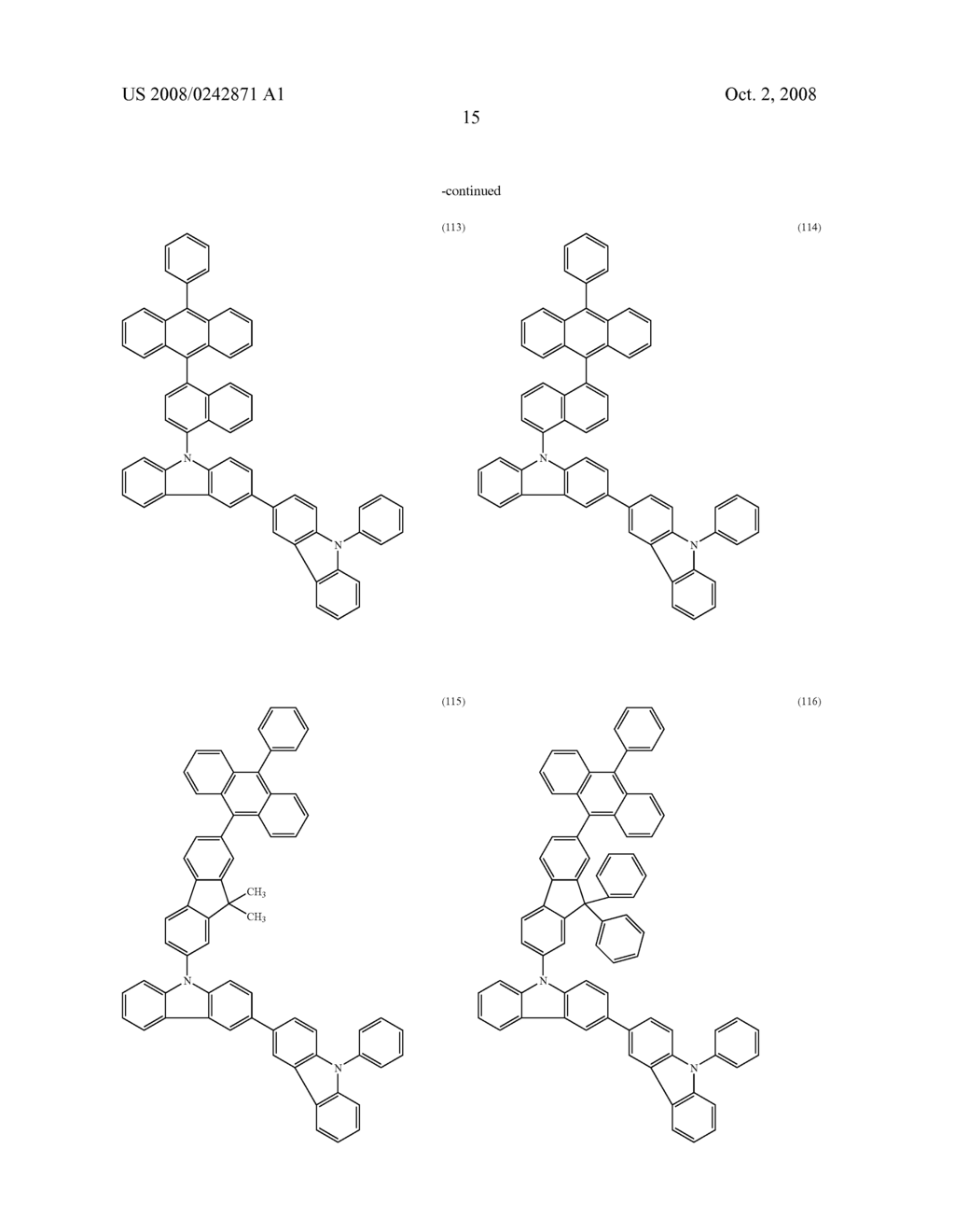 Organic compound, anthracene derivative, and light-emitting element, light-emitting device, and electronic device using anthracene derivative - diagram, schematic, and image 87