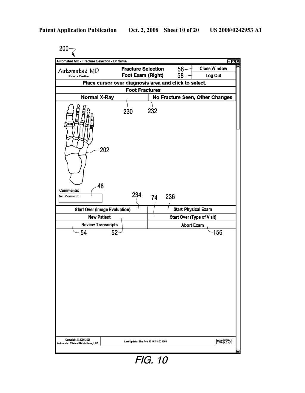 APPARATUS, METHOD AND SOFTWARE FOR DEVELOPING ELECTRONIC DOCUMENTATION OF IMAGING MODALITIES, OTHER RADIOLOGICAL FINDINGS AND PHYSICAL EXAMINATIONS - diagram, schematic, and image 11