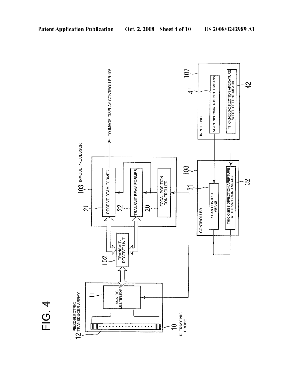 ULTRASONIC IMAGING APPARATUS AND METHOD - diagram, schematic, and image 05