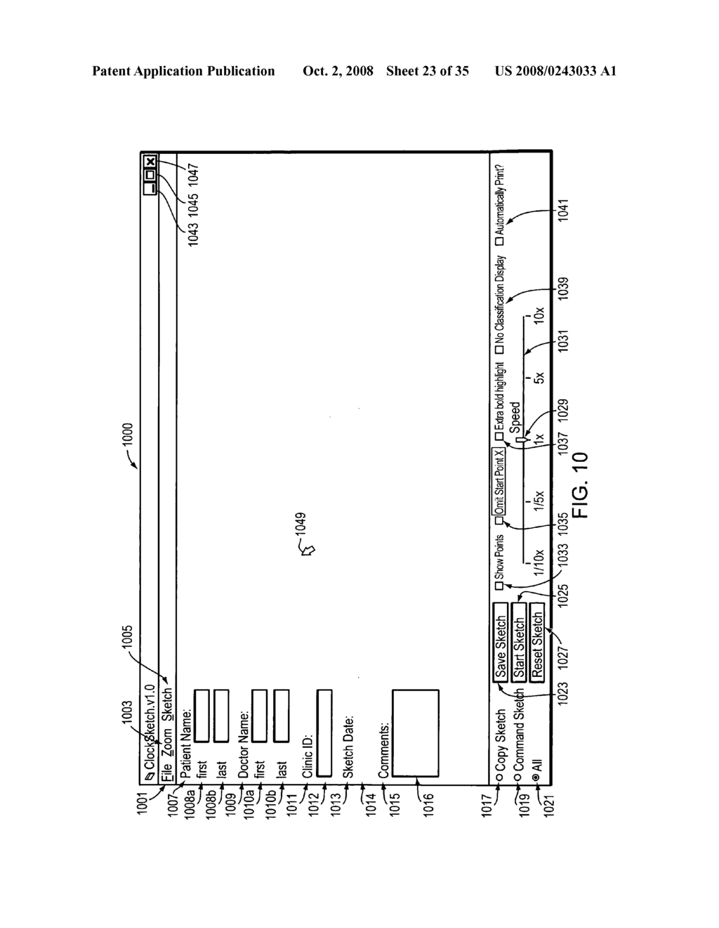 Method and apparatus for measuring representational motions in a medical context - diagram, schematic, and image 24