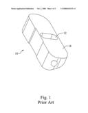 Stepped microkeratome blade holder diagram and image